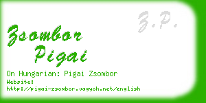 zsombor pigai business card